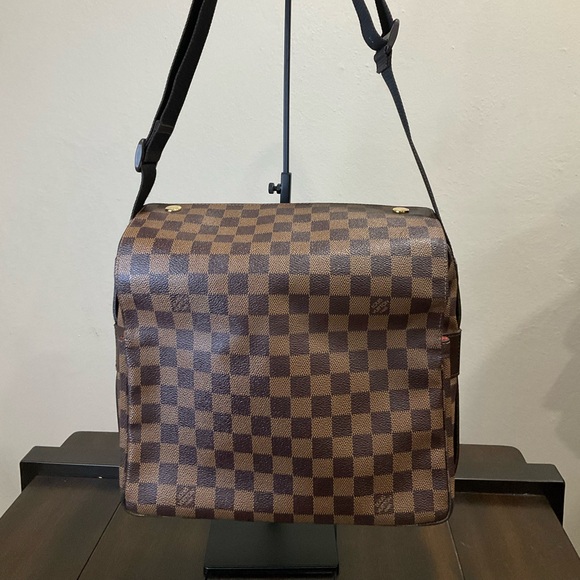 Louis Vuitton Brown Checkered Messenger Bag - Picture 1 of 16
